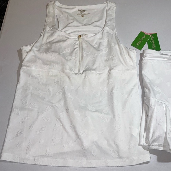 Lilly Pulitzer NWT 2 Piece Kalila Tennis Bra Tank & Taye Skort Size XL 🎾 - Picture 14 of 16